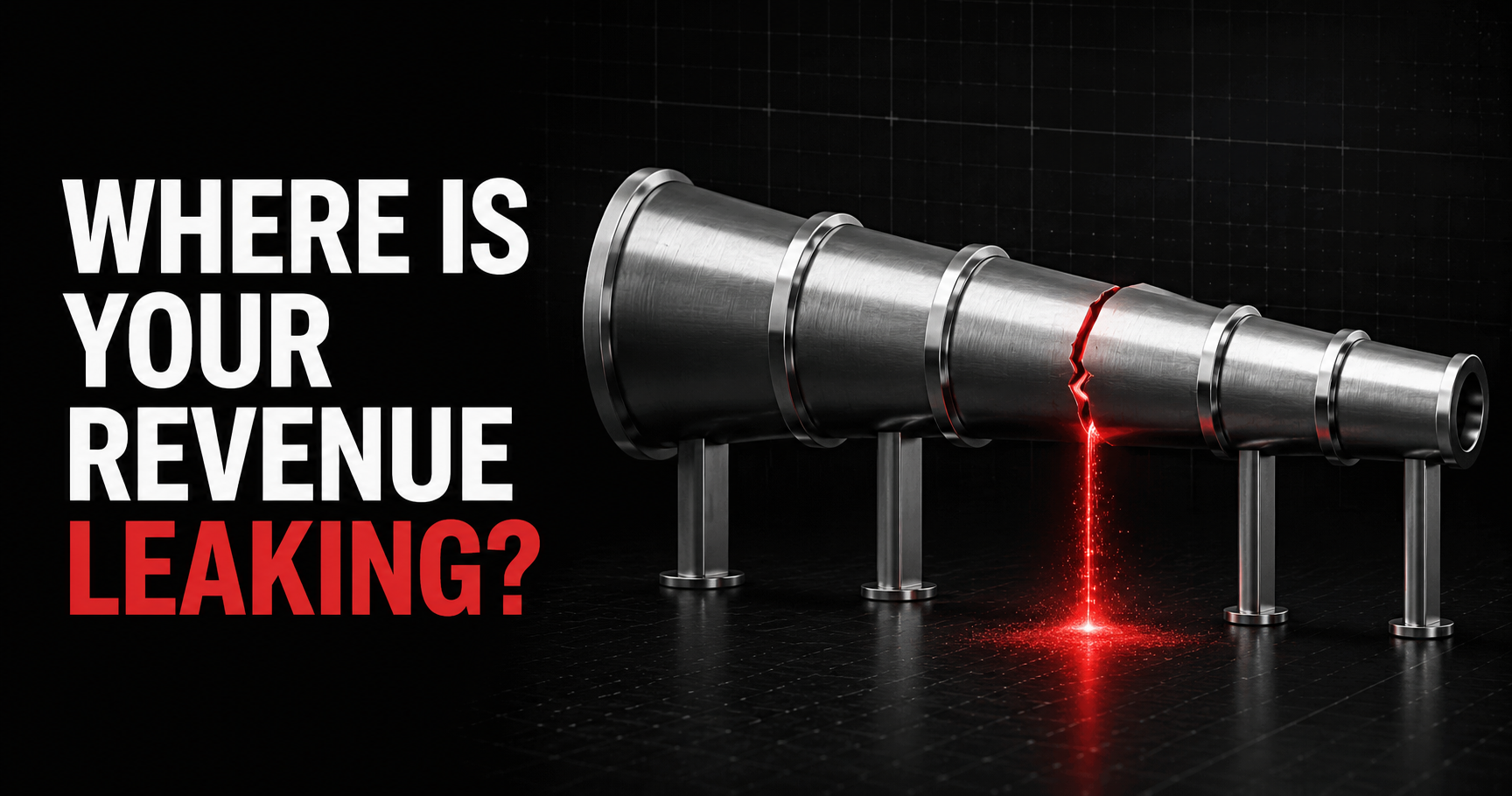 Sales pipeline showing where revenue leaks occur in the sales process